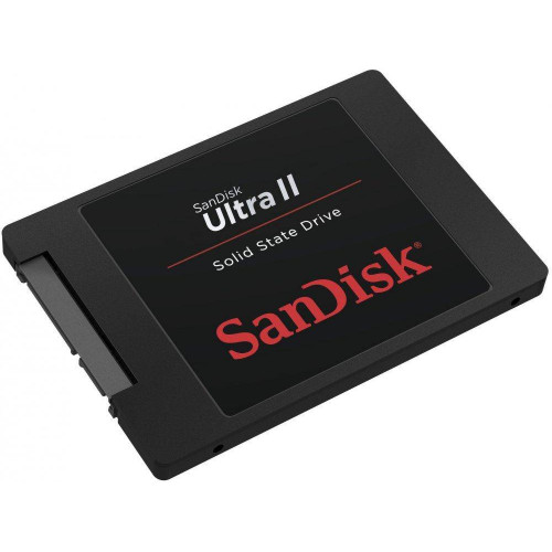Твердотельный диск 960GB SanDisk Ultra II, 2,5", SATA III [R/W - 550/500 MB/s] Marvell